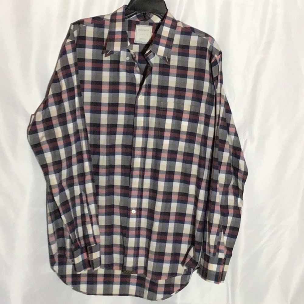 Billy Reid Men's Plaid Shirt - Multicolor size Large